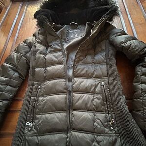 Nautica Black Quilted Bomber Jacket